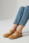 100% Genuine Leather Full Orthopedic Sole Comfortable Stretchy Ballet Flats Shoes - 3
