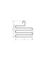 5-Piece Beige 5-Tier Trouser Hanger for Closet, Clothes, Shawls, Scarves, Stainless Metal - 3