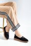 Women's Daily Comfort Stone-Finished Shoes Black