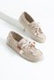 Haze Women's Accessories Ballet Flats Loafers Beige Suede - 5