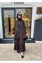 39208 Patterned Women's Set Brown - 2