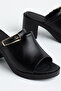 Endie Women's Black Heels Slipper - 2