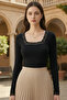 Women's Lace Pack Square Neck Long Sleeve Blouse