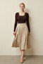 Women's Lace Pack Square Neck Long Sleeve Blouse - 3