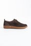 Montivo Women's Lace-Up Shoes Genuine Leather Loafers Brown Suede