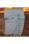 Light Blue Unisex Tasseled Peshtemal Bath-Beach Towel - 2