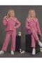 Firfir Yakali Plaid Piece Lower and Upper Girls' Set - 3