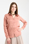 Women's Satin Shirt Long Sleeve Classic Chic Office Daily Shiny Fabric Buttoned Basic Shirt - 2