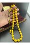 Vip Seri Usta Mehmet Başkut Signed Faturan Sıkma Amber Prayer Beads (13-17 mm) - 7