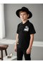 Boy's Printed T-shirt with Collar - 2
