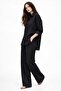 Eyelet Embroidery Pocketed Shirt and Pants Set - 3