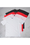 Women's 4-Pack T-Shirt 100% Cotton Crew Neck Comfortable Fit White-Red -Black-Pink T-Shirt