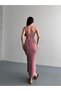 Back Strap with Crisscross Straps Laces Knit Dress - 2