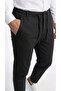 Men's Black Color Quality Pants Stretchy Stretch Fabric Ankle-Length Jogger Pants Woven Back Pocketed - 3