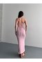 Back Strap with Crisscross Straps Laces Knit Dress - 3