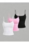 Women's Rope Strap 3-Piece L Stretch Fabric Blouse