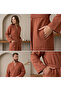 %100 Cotton Unisex Double-Layer Muslin Bathrobe Muslin Kimono Dressing Gown - 2