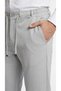 Men's Gray Color Quality Stretchy Stretch Fabric Ankle-Length Jogger Pants Woven Trousers Back Pocketed - 3