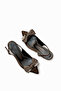 Women's Satin Stone Ribbon Detailed Medium Heel Stiletto - 7