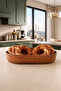 Wooden Look Modern Bread Basket Modern-Stylish - Functional 15.5 X 26 X 4.5 cm - 2