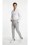 Men's Gray Color Quality Stretchy Stretch Fabric Ankle-Length Jogger Pants Woven Trousers Back Pocketed - 7
