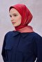 Red Gradient Pattern 100% Twill Silk Scarf 4224 - 52