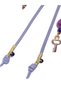 Handmade Luck Knot Suede Threaded Gold Detailed Charm with Letter C Bag and Letter a Keychain in Gray Color - 7