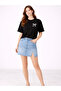 Women's Black Oversized Kurdale Printed Stylish T-Shirt with Cotton Strands - 6