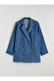 Artı-Store Double-Breasted Collar, Long-Sleeved Women's Blazer Jacket, Button Closure at the Front and with Flaps - 5