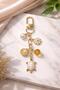 Lucky Turtle Gold Charm with Keychain Citrines, Natural Stones and Pearl Detail – Ç Bag Wallet - 6