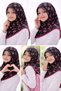 Young girl child woman Cotton piece scarf headscarf foulard daily taraweeh prayer quran course gift - 2