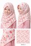 Strawberry Flower Ribbon Young Girls Children Women Cotton Pack Scarf Headscarf Daily Prayer Course - 3
