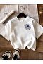 Sun Model New Season Printed Fabric Oversized Tshirt - 2