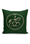 Classic Horse Series Double Sided Digital Printed Set of 3 Throw Pillow Covers (Horse) - 2