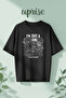 I'M Just a Girl Printed Cotton Lu Oversized T-Shirt