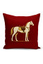 Classic Horse Series Double Sided Digital Printed Set of 3 Throw Pillow Covers (Horse) - 2