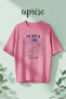 I'M Just a Girl Printed Cotton Lu Oversized T-Shirt