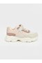 Lcw Steps Beige Lace and Velcro Girls' Sports Shoes - 2