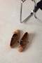 Maxy Women's Bow Detail Suede Ballet Flats Tan - 3