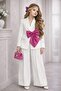 Girl's Bow Tie Blazer Set - 2