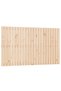 Wall-mounted headboard, 147x3x90 cm, solid pine wood - 2