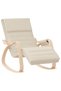 Scaun balansoar, crem, material textil - 2