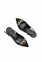 Women's Satin Medium Heel Stiletto Colorful Buckled - 6