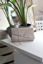 Women's Gold Laser Cut V Chain with Accessories Shoulder Bag - 3