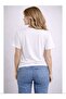 Love Teddy Bear Print Detailed Basic T-Shirt - 2