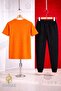 Children's Hearts Leopard Pattern Printed 3-Piece T-Shirt Tracksuit Set - 6