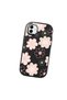 Samsung Galaxy M13 5G/A04 Compatible Shock-Absorbing Camera Protected Black Silicone Case Floral Print - 3
