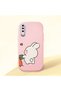 Pink Silicone Case Compatible with Samsung Galaxy A50/A50S/A30S with Shock-Absorbing Camera Protection Dual Model