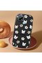 Realme C21 Compatible Shock-Absorbing Camera Protected Black Silicone Case Cartoon Patterned - 2
