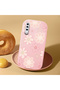 Samsung Galaxy A50/A50S/A30S Compatible Shock-Absorbing Camera Protected Pink Silicone Case Floral Print - 2